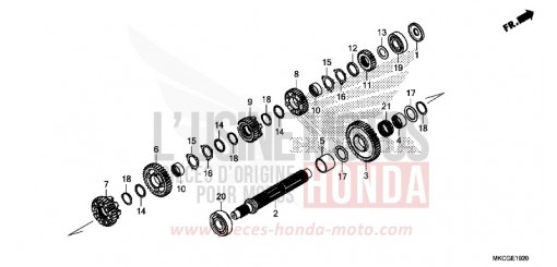 TRANSMISSION (COUNTERSHAFT) GL1800L de 2020